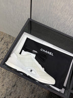Chanel 26 Quilted Sneaker White in Lambskin 602471