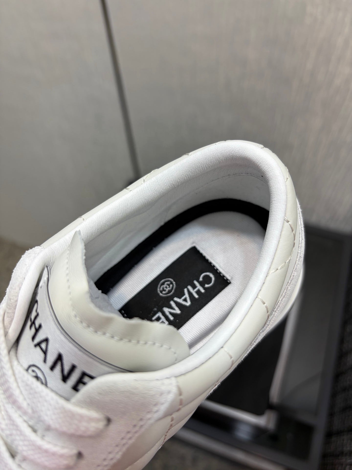 Chanel 26 Quilted Sneaker White in Lambskin 602471