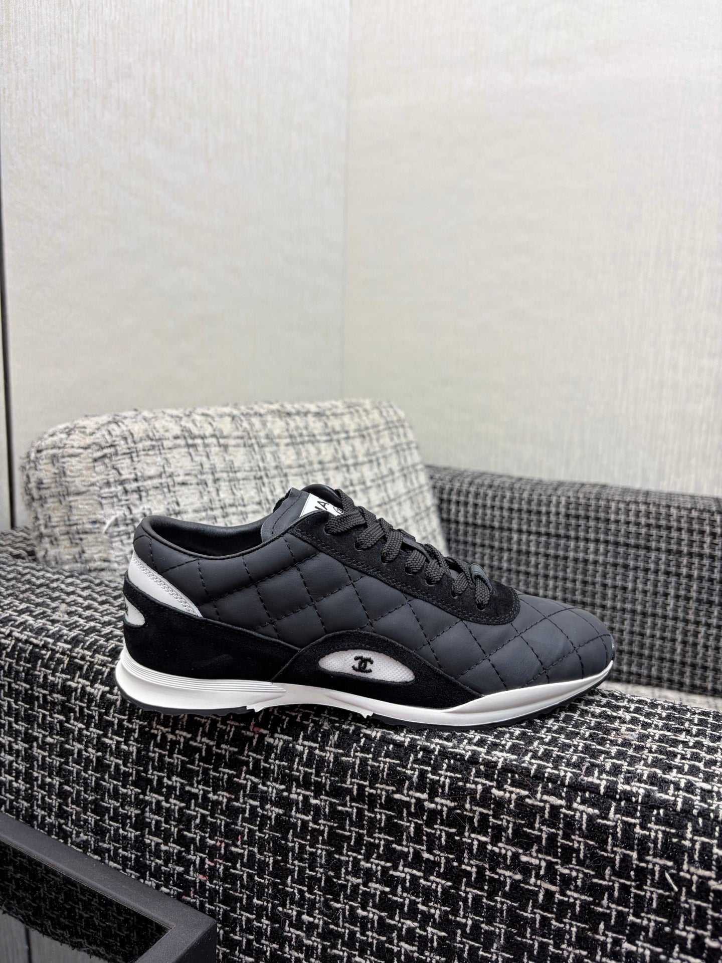 Chanel 26 Quilted Sneaker Black in Lambskin 602467