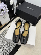Chanel Classic Mary Janes Black in Patent Leather 602168