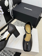 Chanel Classic Mary Janes Black in Patent Leather 602168