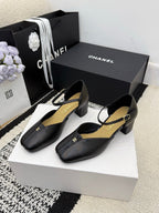 Chanel Classic Mary Janes Black in Patent Leather 602168