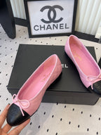 CC Ballet Flats Pink in Cowhide 611701