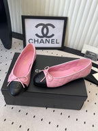 CC Ballet Flats Pink in Cowhide 611701