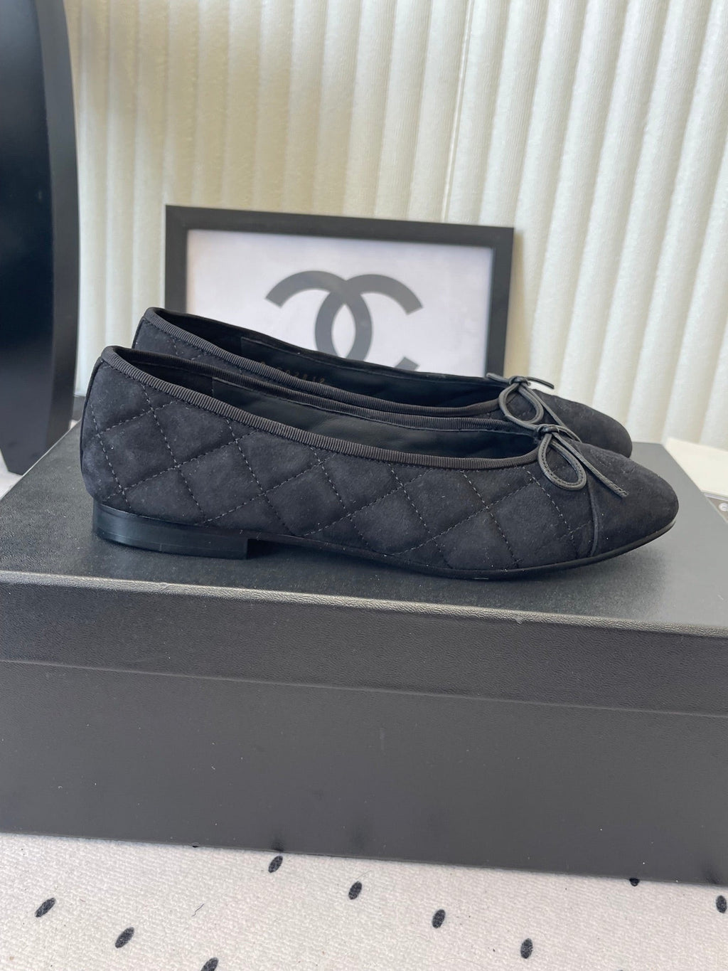 CC Ballet Flats Black in Suede 611695