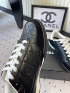 Chanel Coco Baseball Shoes Black in Cowhide 611670