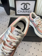 CC Sneaker Pink Silver Metallic in Cowhide 611668