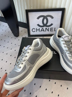 CC Sneaker Metallic Silver in Cowhide 611664