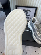 CC Sneaker Metallic Silver in Cowhide 611664