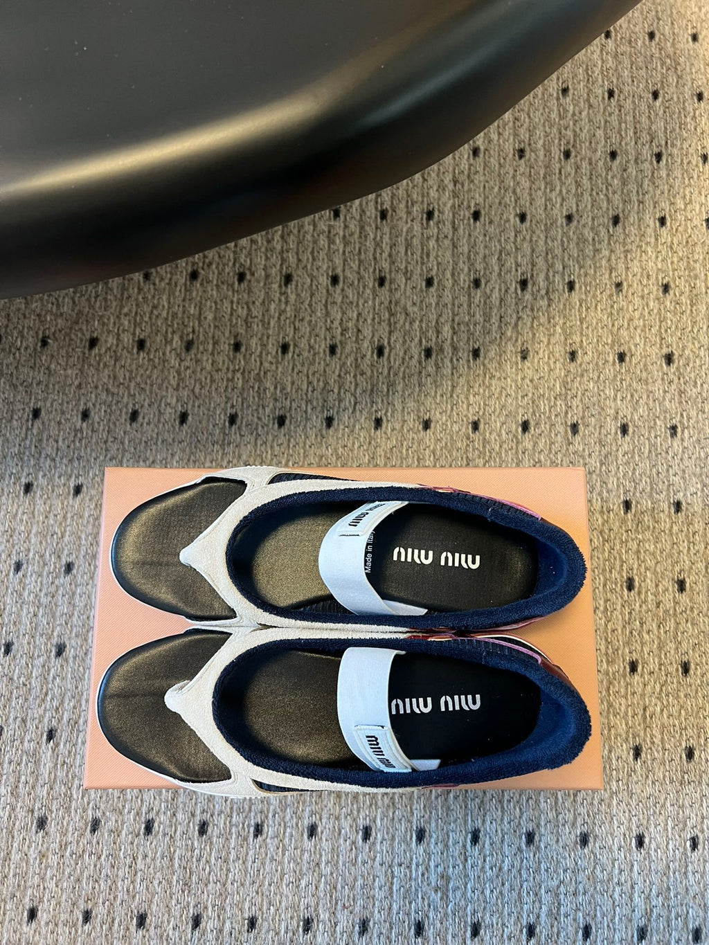 Miu Miu 26 Mary Jane Casual Flip-Flops Multicolor in Mesh fabric 614741