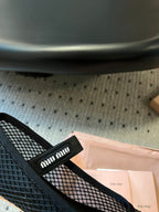 Miu Miu 26SS Ballet Flats Black in Mesh 614700