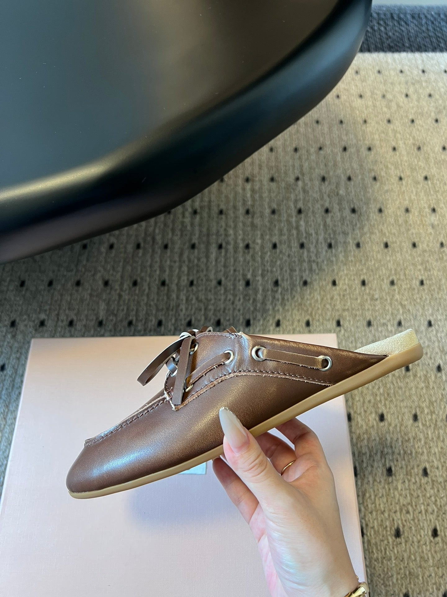 Miu Miu 26SS Mules Dark Brown in Cowhide 614560