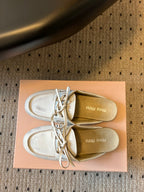 Miu Miu 26SS Mules Light Beige in Cowhide 614559