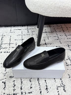 Celine 26 Aura Triomphe Loafer Black in Lambskin 631123