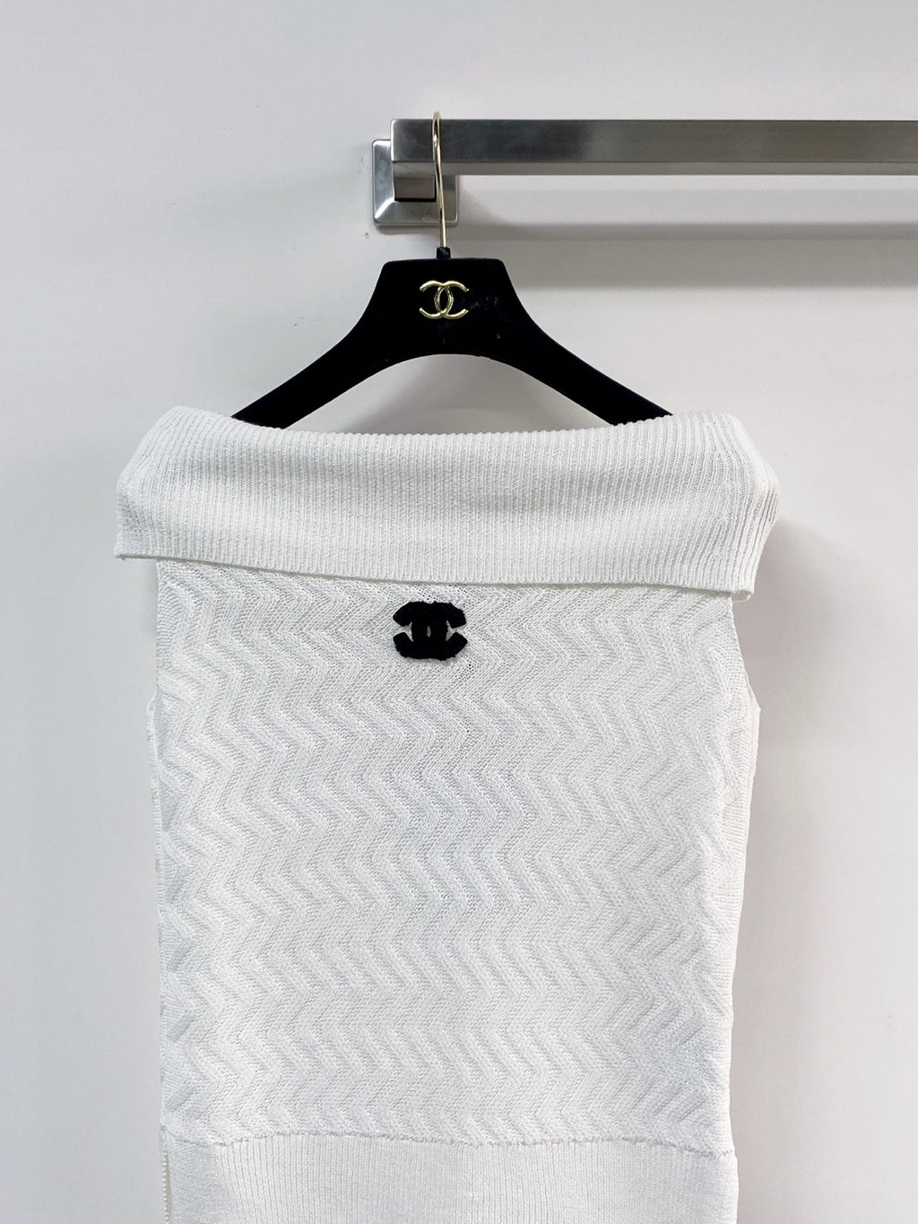 Chanel Vest White in Wool 125462