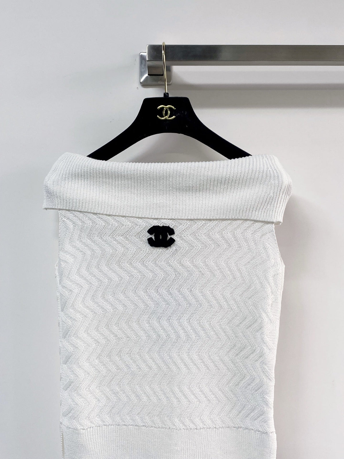 Chanel Vest White in Wool 125462