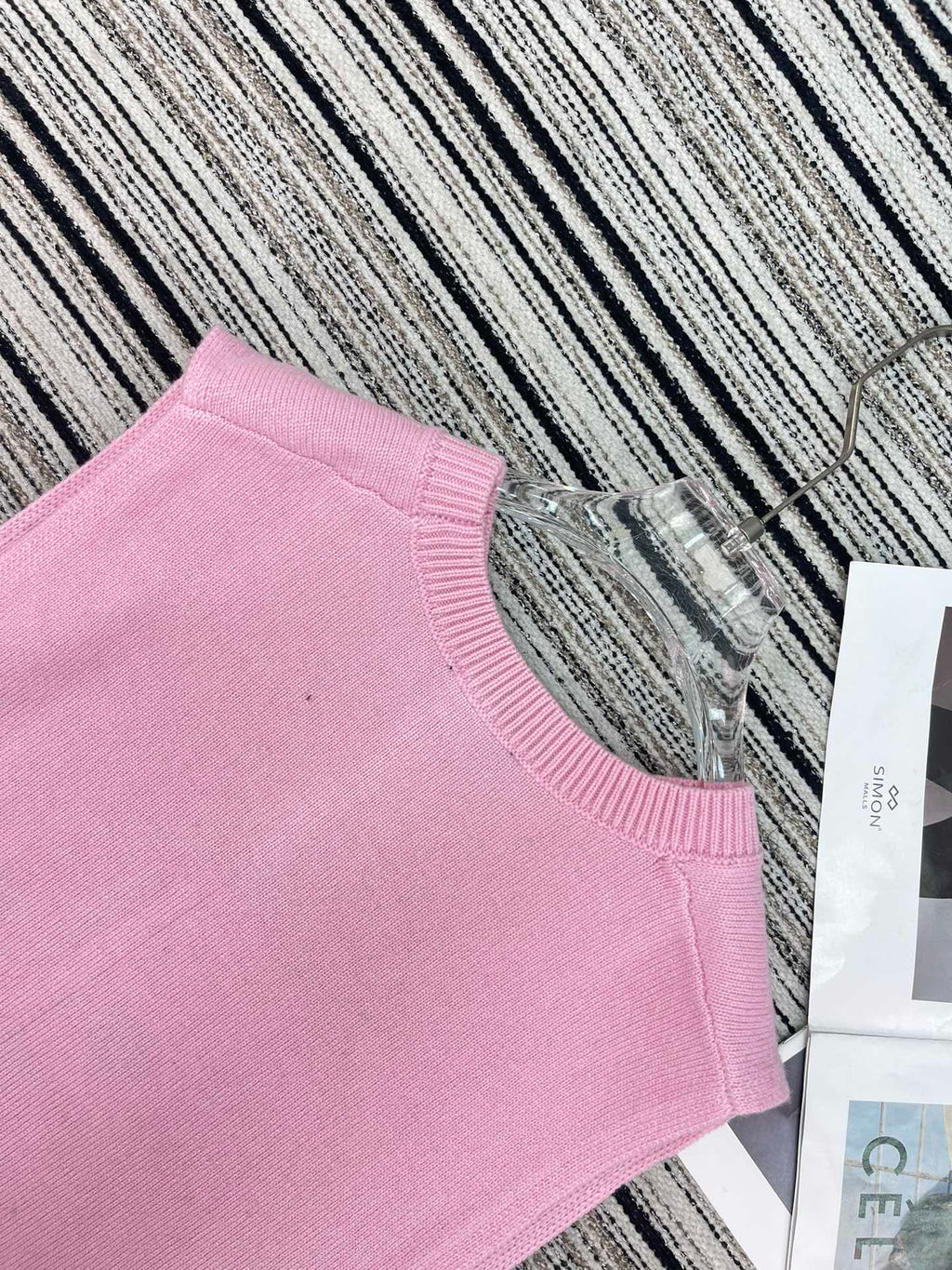 Chanel Vest Pink in Cashmere 133566