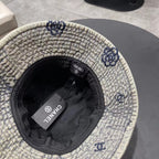 Chanel Washed Grey Denim   Bucket Hat 192316