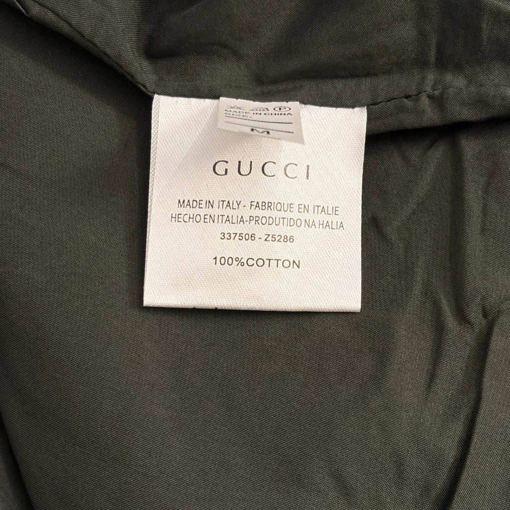 GG Bodycon A-line Mini Skirt Green in Cotton 135283