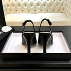 Chanel 26A Slingback Black in Lambskin 672990