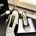 Chanel 26A Slingback Black in Lambskin 672990