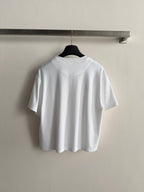 Hermes 26 Ribbon Badge Print Short-Sleeve T-Shirt White in Cotton 888720