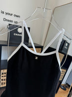 Chanel One-piece Swimsuit Black in Cotton 201808