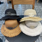 Chanel Bucket Hat Camel in Straw 205631
