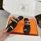 Hermes Georgia Sandals Taupe in Suede 685979