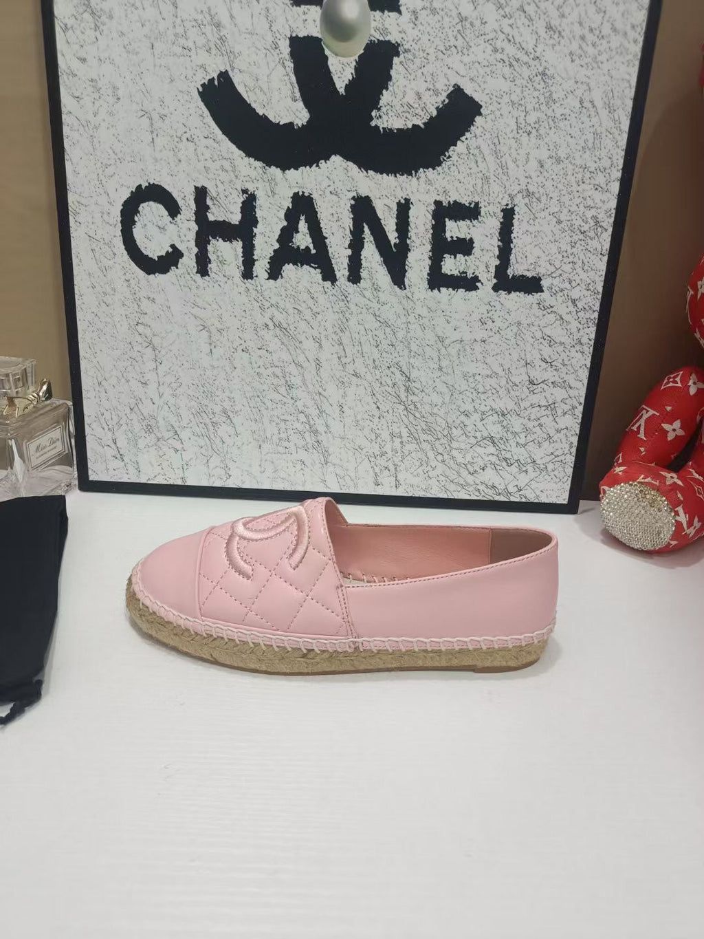 Chanel Espadrilles Pink in Cowhide 684838