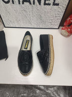 Chanel Espadrilles Black in Cowhide 684836