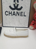 Chanel Espadrilles White in Cowhide 684835