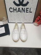 Chanel Espadrilles White in Cowhide 684835