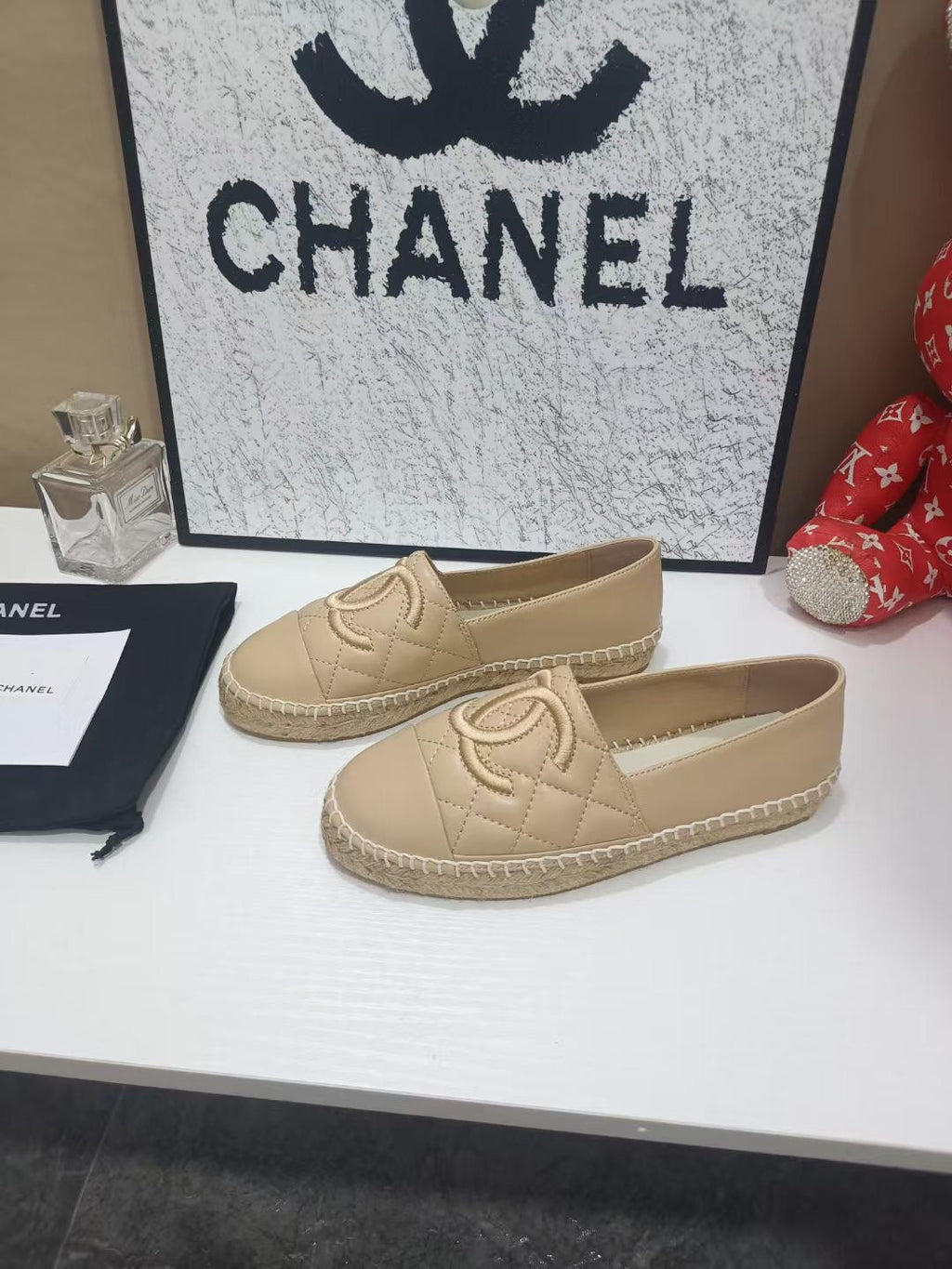 Chanel Espadrilles Beige in Cowhide 684834