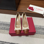 Valentino Garavani Pumps 60 Brown Cream in Sheepskin 685890