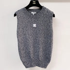Chanel Vest Gray in Cotton Nitrile 208002