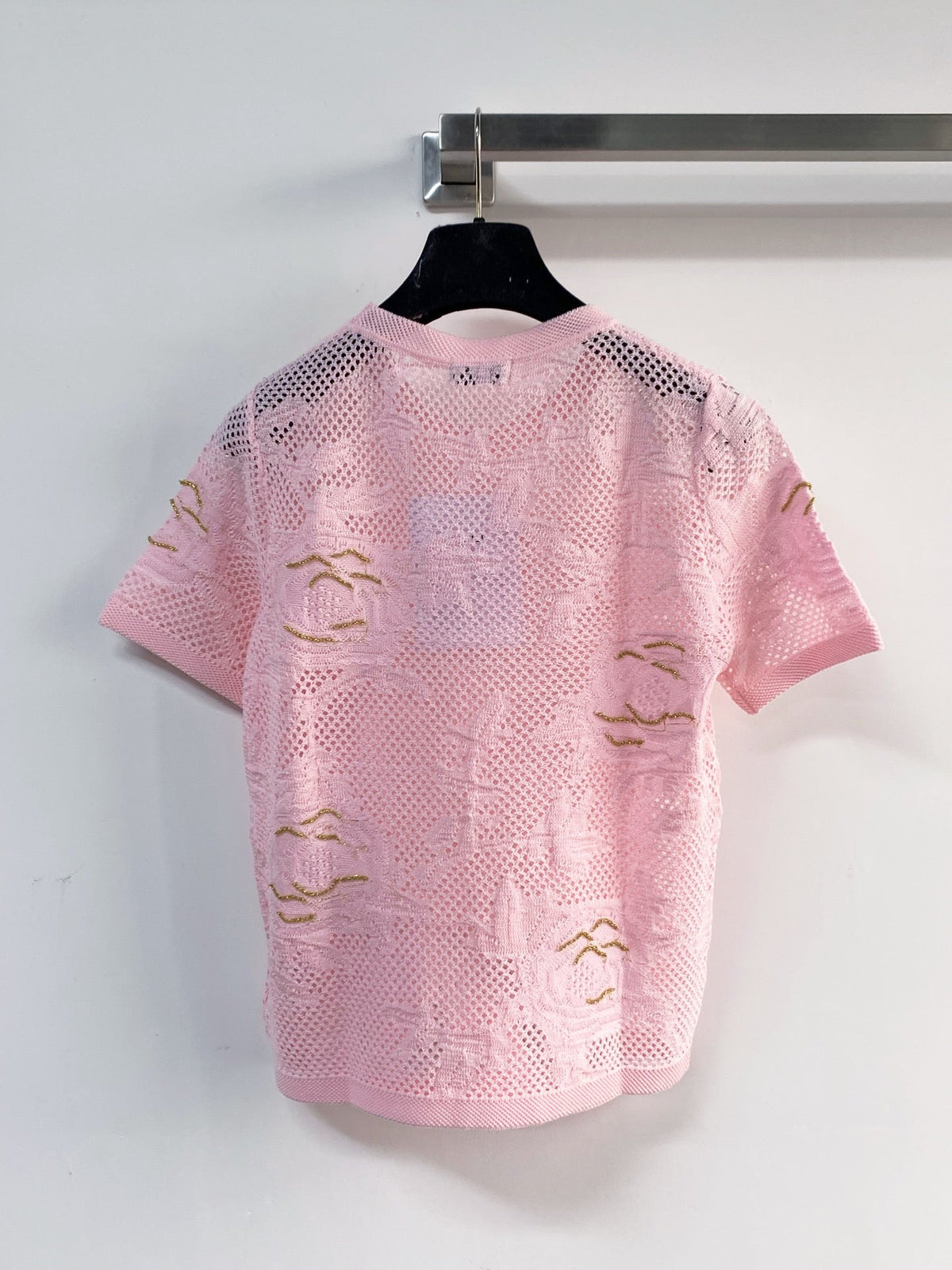 Chanel Short-Sleeve T-Shirt Pink in Cotton 204038