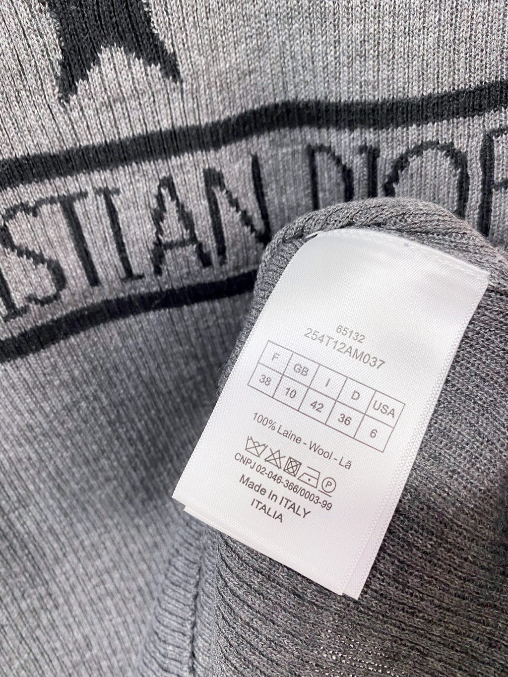 Dior Vest Gray in Wool 204060