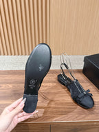 CC 26SS Slingback with Bow Black in Mesh 692553