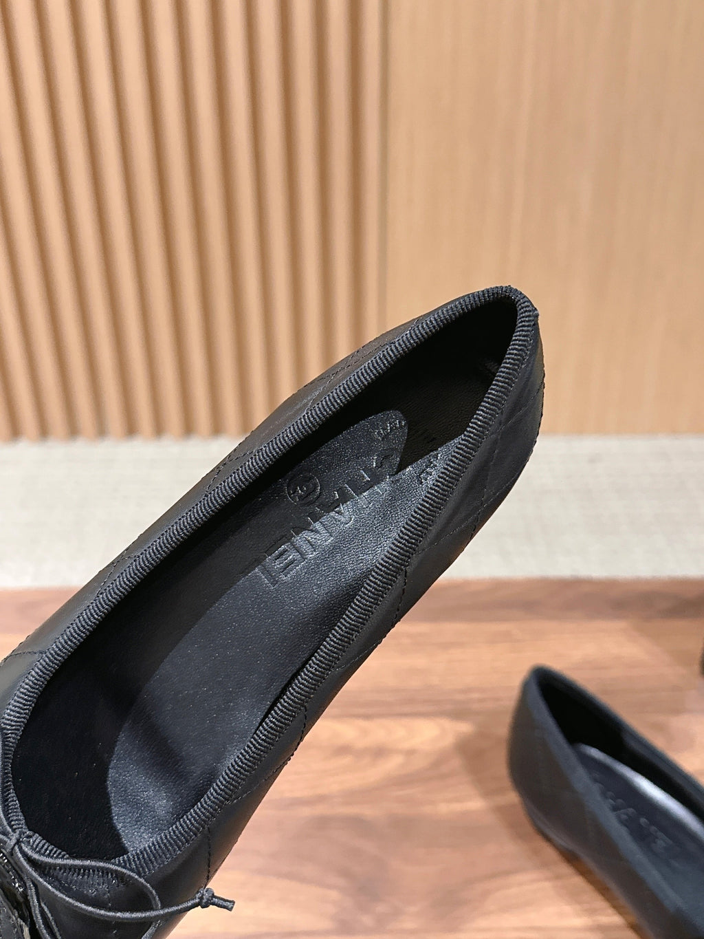 Chanel   Cambon Ballet Flats Black in Lambskin 692526