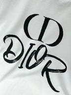 Dior Crew Neck Short-sleeved T-shirt White in Cotton 232887