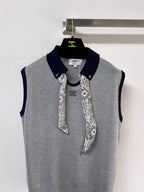 Chanel Vest Gray in Wool 248312