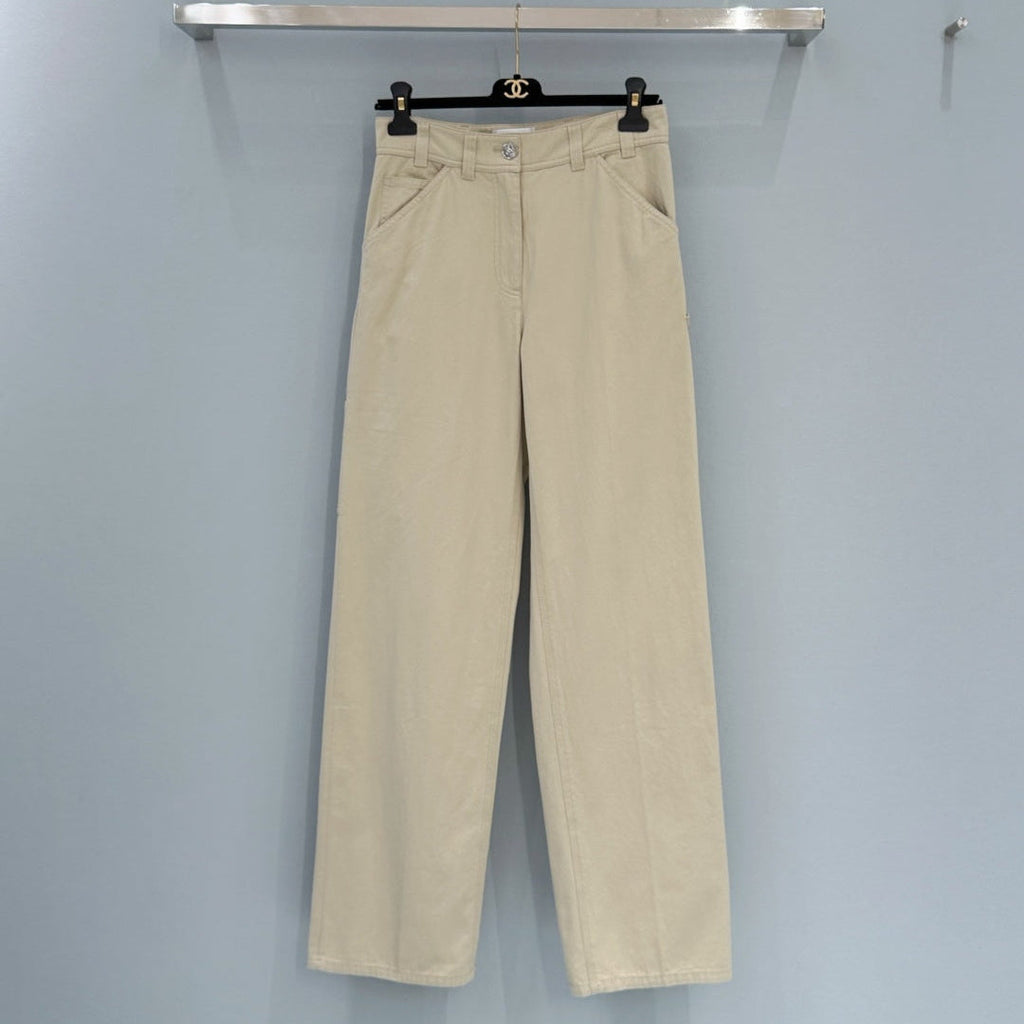 Chanel 26 Cargo Pants Khaki in Cotton 253578
