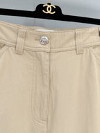 Chanel 26 Cargo Pants Khaki in Cotton 253578