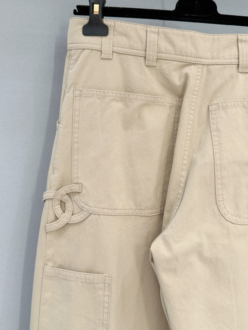 Chanel 26 Cargo Pants Khaki in Cotton 253578