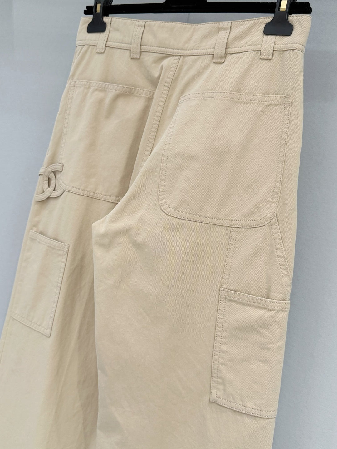 Chanel 26 Cargo Pants Khaki in Cotton 253578
