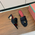 LP Color-blocked Sandals 50 Black in Canvas 703249