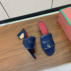 LP Color-blocked Sandals 50 Blue in Canvas 703248