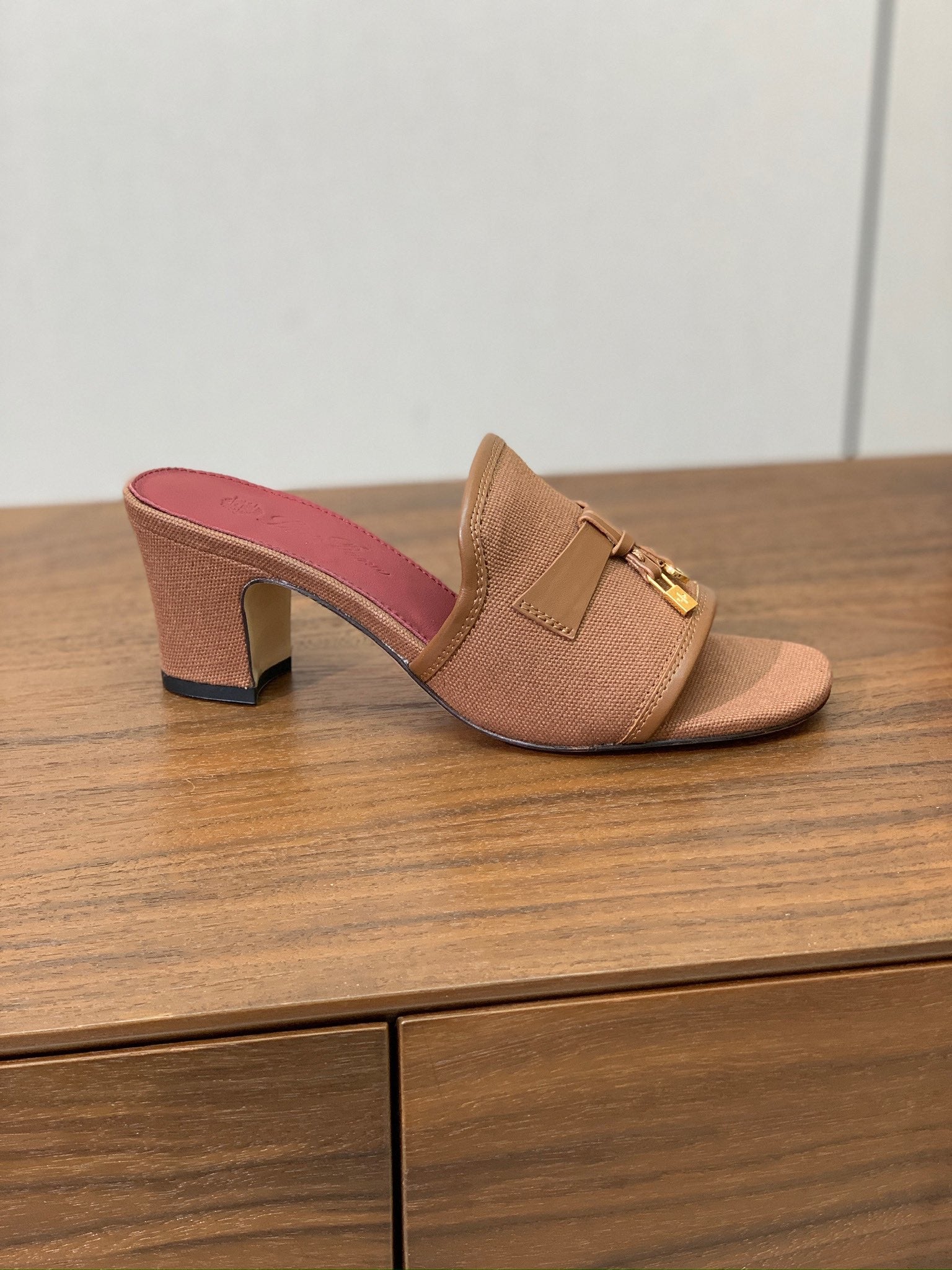 LP Color-blocked Sandals 50 in Brown Canvas 703247