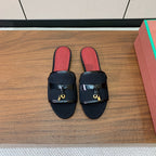 LP Color-blocked Sandals Black in Canvas 703245